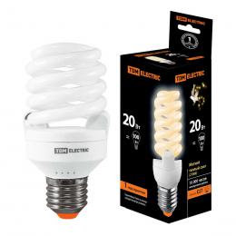 Изображение продукта Лампа энергосберегающая TDM Electric E27 20W 2700K матовая SQ0323-0064 